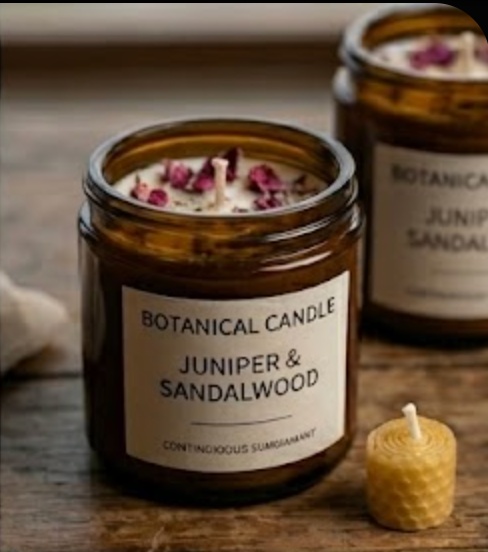 Mindful Self-care Box with herbal tea, botanical candle, and Himalayan-inspired ritual cards for wellness gifting gallery image 3