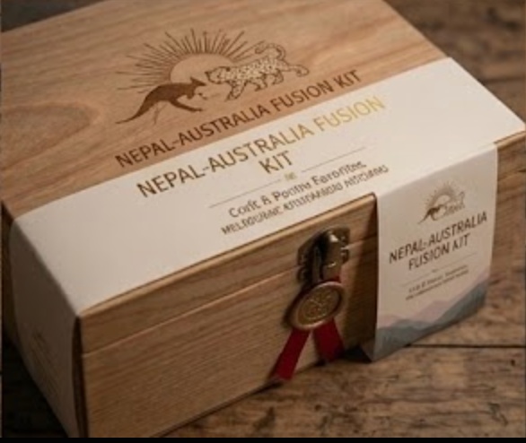 Nepal-Australia Fusion Gift Kit with artisan sweets, incense, and curated pantry favourites for multicultural gifting gallery image 4